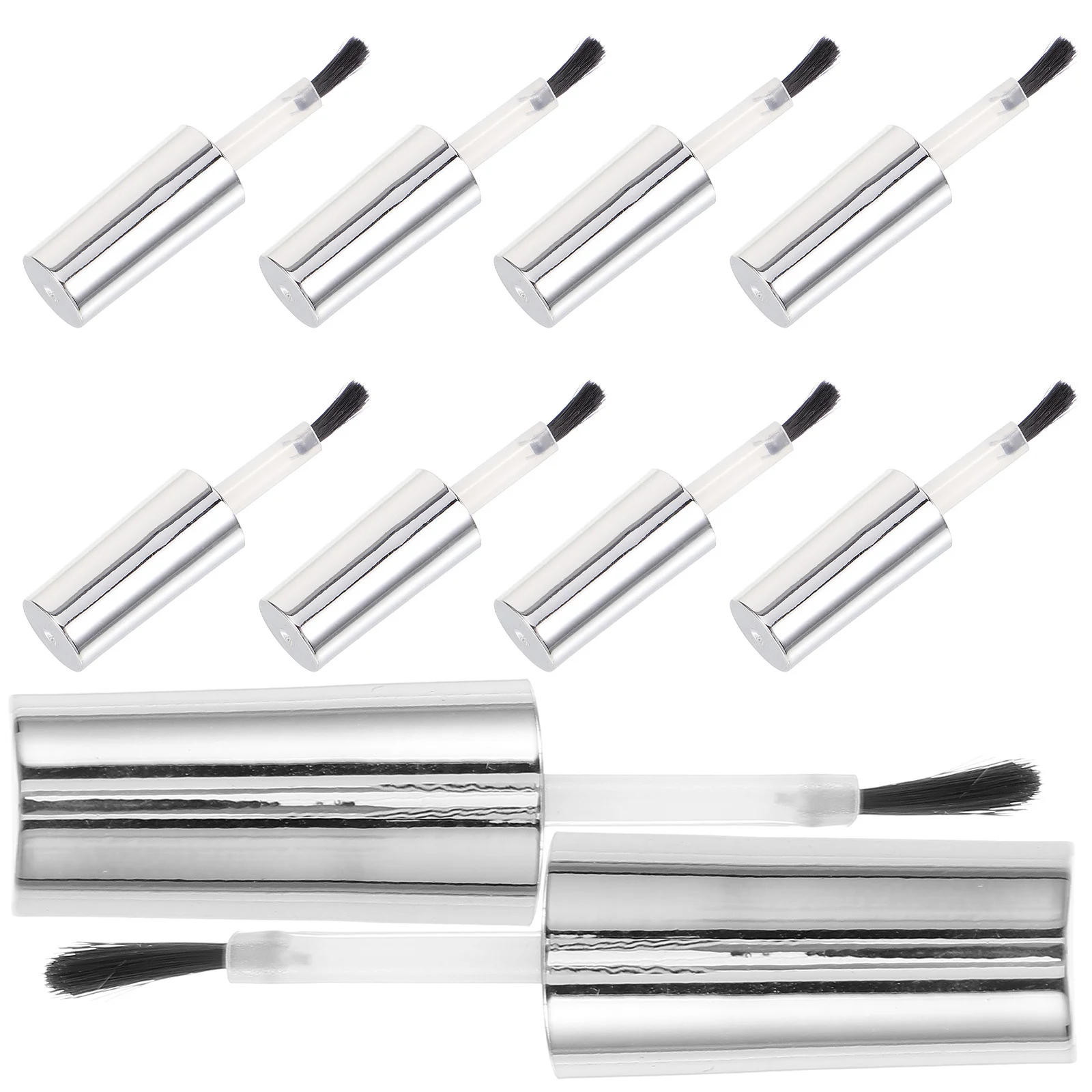 Spazzola di ricambio per smalto da 10 pezzi per tappi di bottiglia per smalto gel con pennello Tappi di bottiglia per unghie di ricambio di piccole dimensioni per salone di bellezza