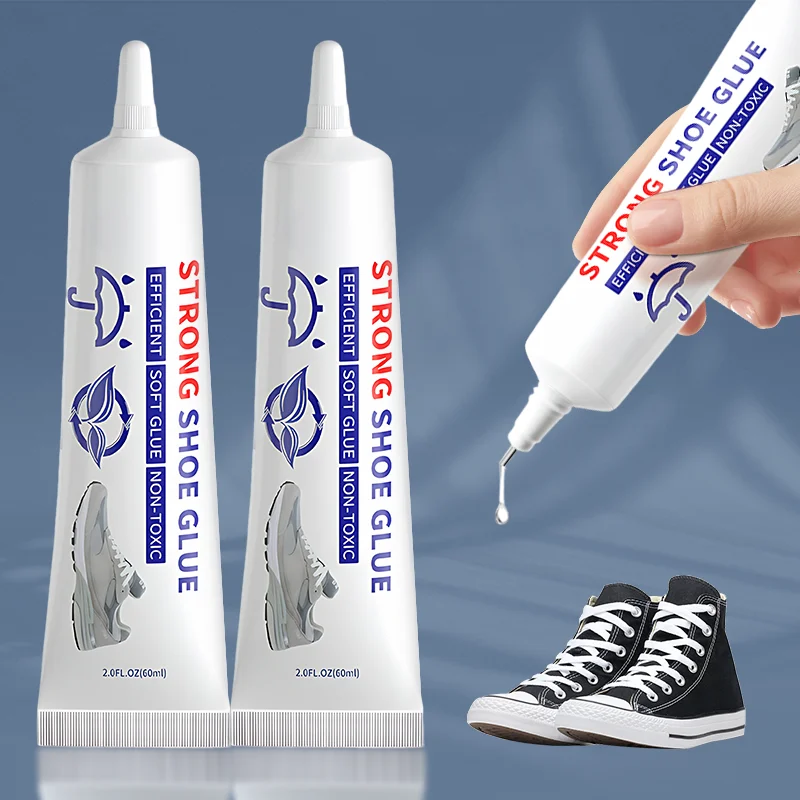 Shoe-Repairing Adhesive Shoes Glue Strong Adhesive Clear Repair Sole Glue Fast Cure Elastic Bond for Sneakers Boot Fix Glue