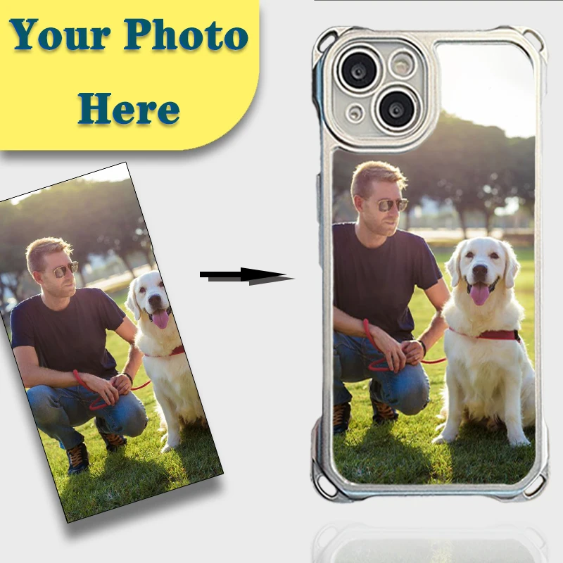 Personalized Custom Electroplating four-corner Protection Shockproof Phone Case for iPhone 16 15 14 13 12 11 X 7 Holiday Gift