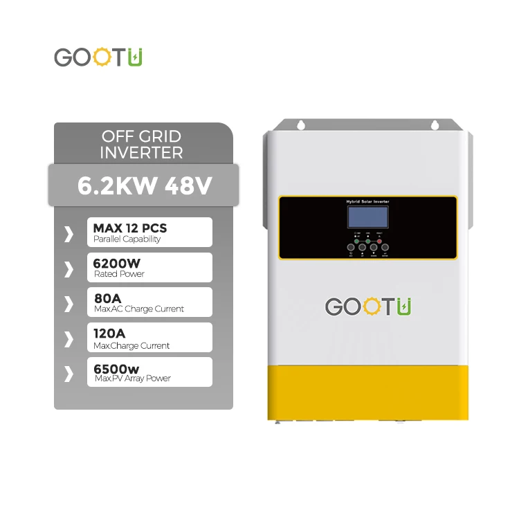 6KW Pure Sine Wave MPPT 120A Parallel Max 12pcs 6.2KW Off Grid Solar Inverter with WIFI for Home Energy Storage System Pro
