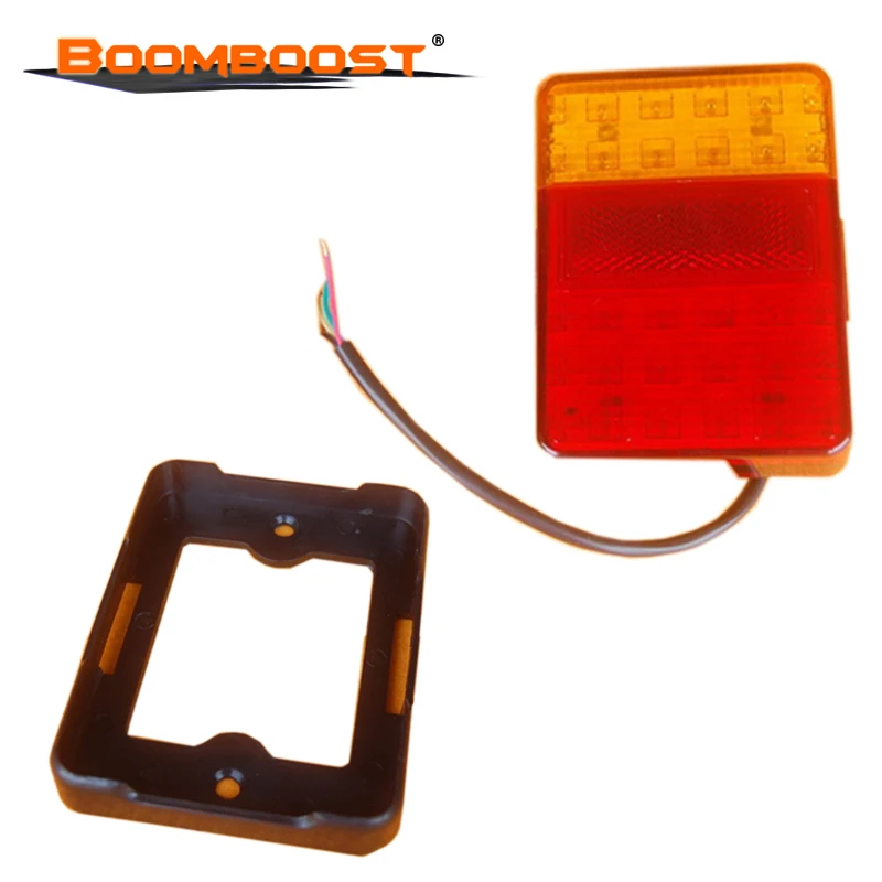 

2PCS 30LED Taillight 12V IP65 Red Amber ABS For Truck Trailer Boat Van Waterproof Warning Turn Signal Light