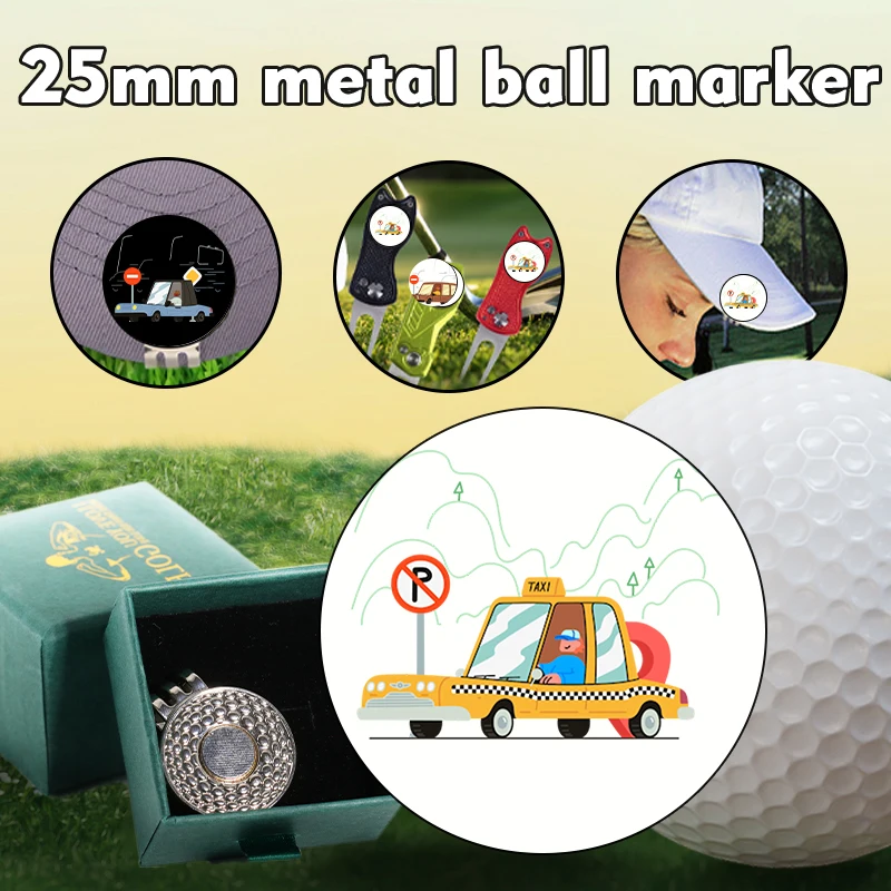 25mm magnetische Golf kappe Clip Geschenk für Golf Enthusiasten markieren wasserdichte Golf kappe Clip für Fahrzeug geschenke für Männer und Freunde