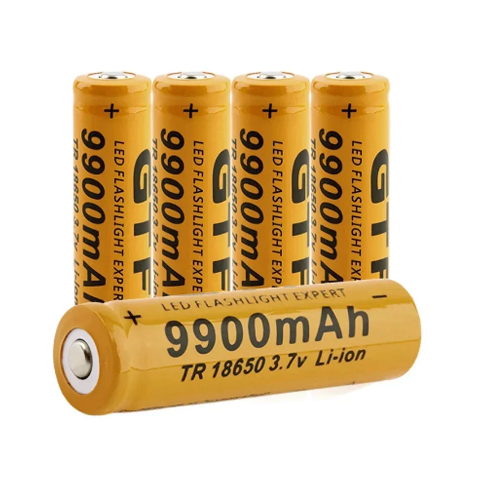 

18650 Battery High Quality 9900mAh 3.7V 18650 Li-ion batteries Rechargeable Battery For Flashlight Torch + Free shipping 18650