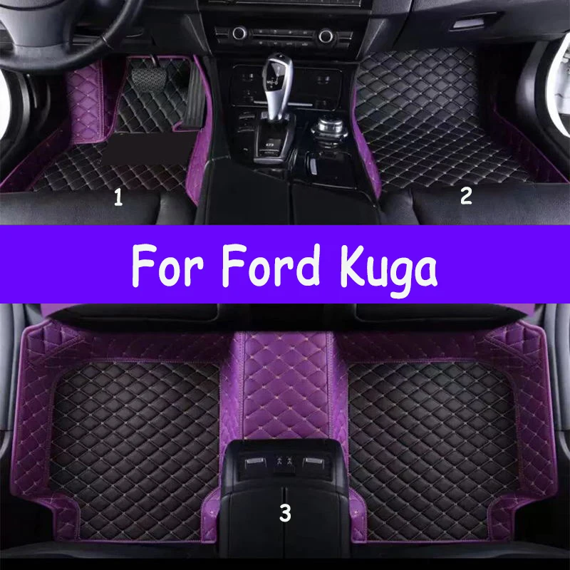 

Автомобильные коврики для Ford Kuga 2013 2014 2015 2016 2017 2018 на заказ, автомобильные подушечки для ног, автомобильный ковер, аксессуары для интерьера