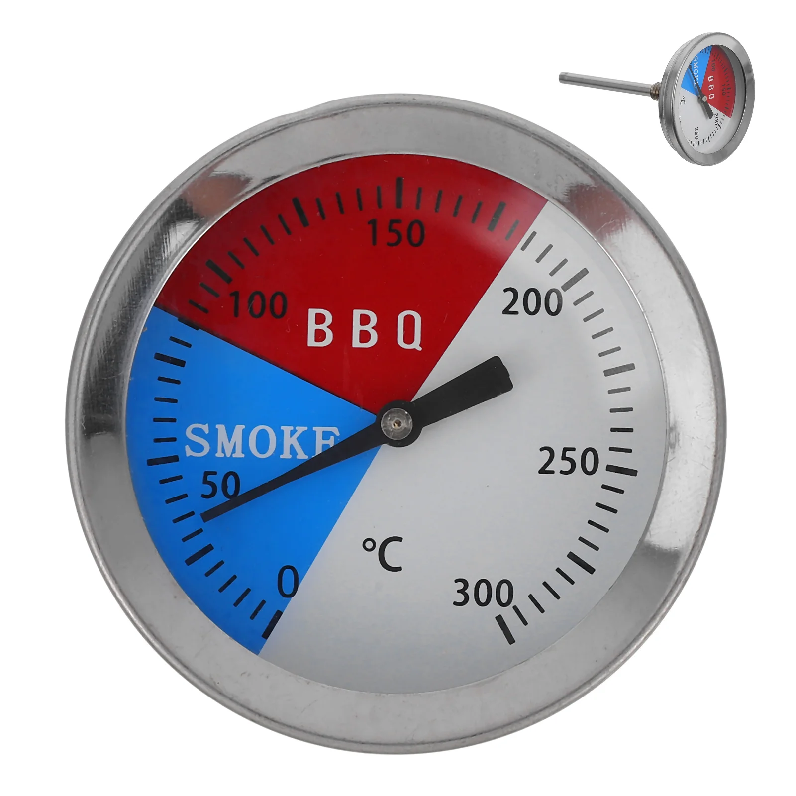 

Bbq 300 Degree Stainless Steel Grill Temperature Gauge Oven Thermometer For Gas Oven Instant Read Meat Thermometer Cooking