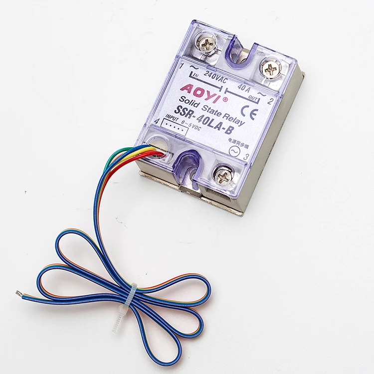 AOYI Linear Control Solid State 4-20ma Ssr Relay SSR-40LA Voltage Regulator Controller