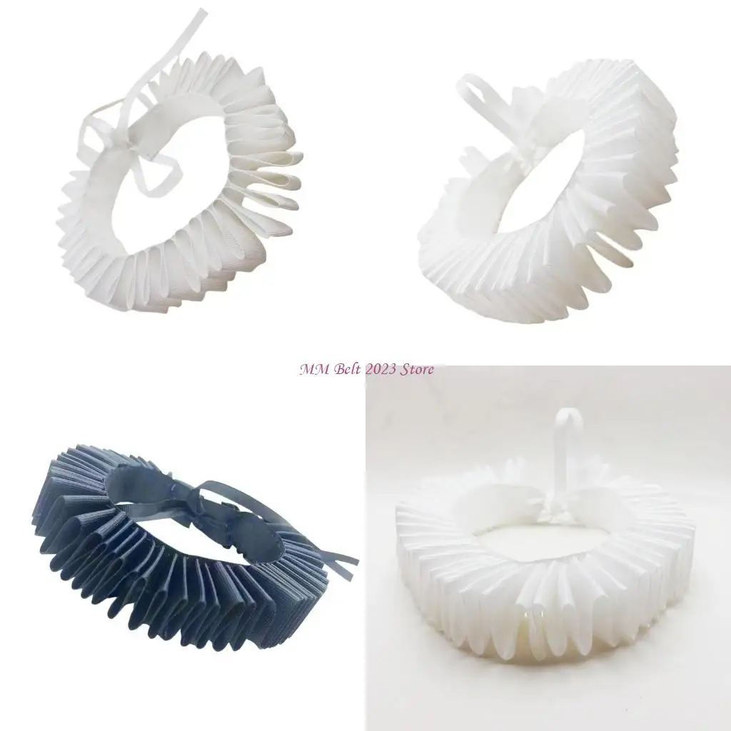 49me-ルネッサンス-ネック-ラフ-エリザベス朝フリル-フェイクカラー-テーマ-パーティー-ピエロ-チョーカー