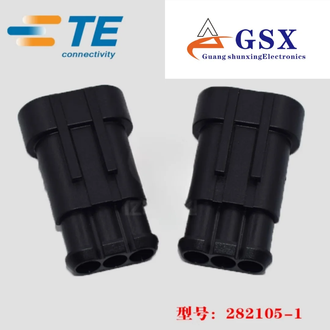 

TE AMP 282105-1 Rubber Shell 3p 6mm Automotive Connector Original Stock Genuine
