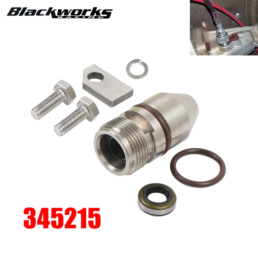 345215 25513247 Speedometer Housing Gear Seal Kit Silver For Chevy GM TH350 TH350C Turbo 350 with O-Ring & Metal Seal & Bolts