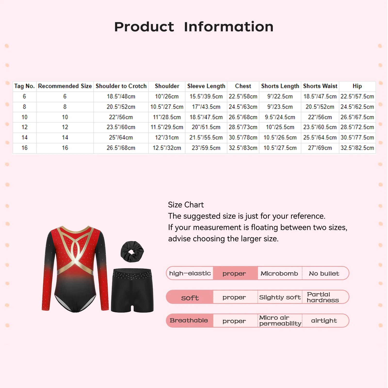 4 pçs crianças meninas ginástica patinação artística dança outfit manga longa strass brilhantes cor gradiente collant + shorts + faixa de cabelo conjunto