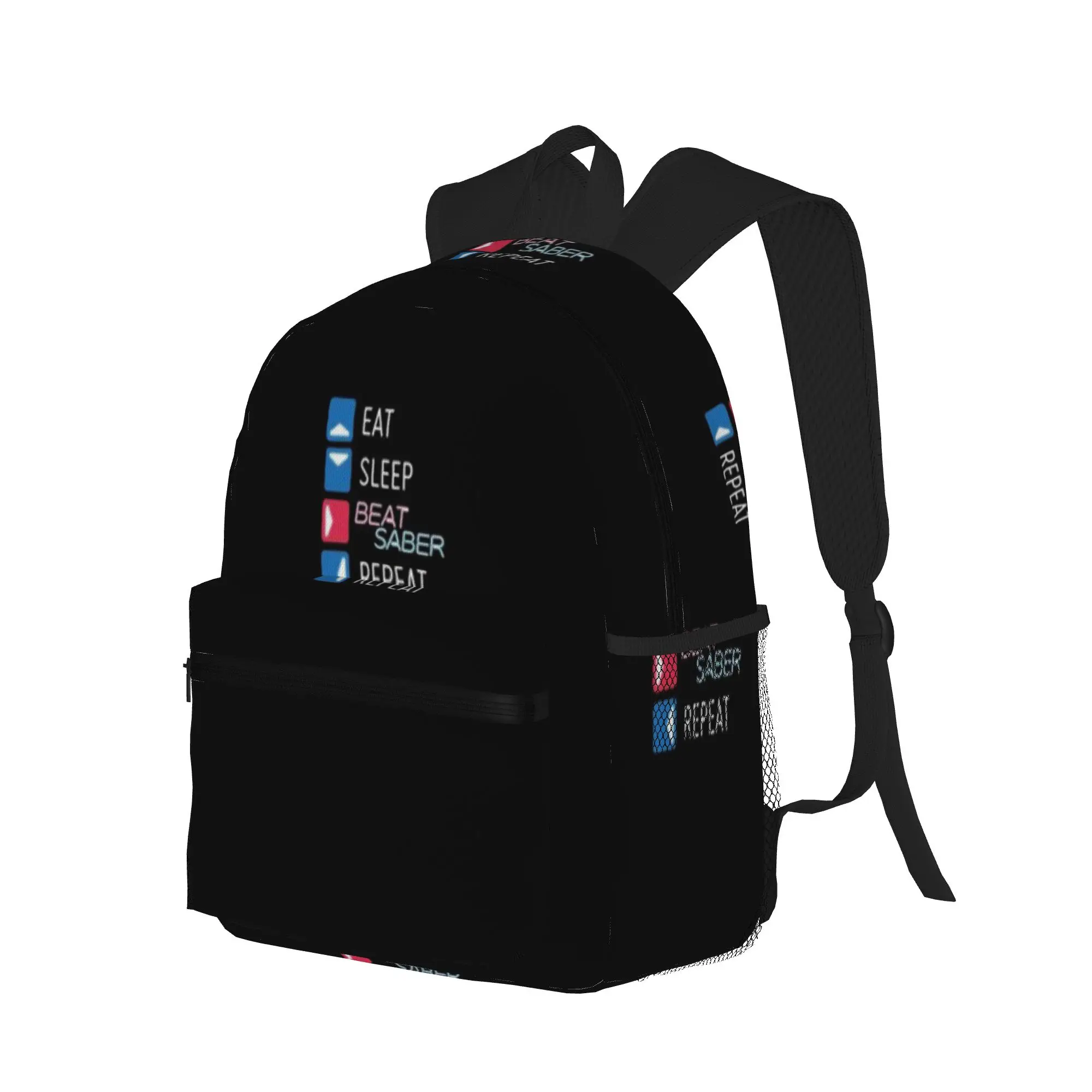 Eat  Sleep  Beat Saber  Repeat  Active  Casual Backpack for Students and Adults Student