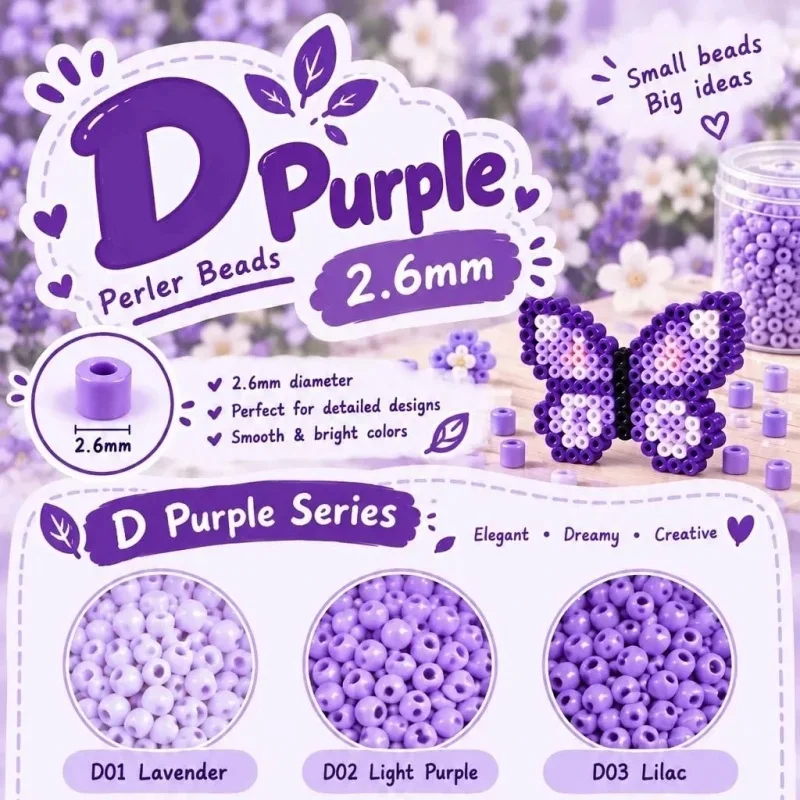 Color Cards Incredibly Satisfying Fuse Beads Kit – 2000pcs 2.6mm Hama & Perler Puzzle Beads, Ironable Fusible Beads