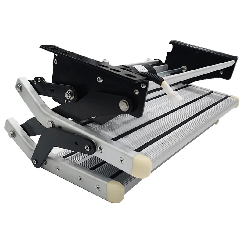 

RV Exterior Accessories Electric Double Step Aluminum Alloy Campervan Motorhome Double-layer Motorized Entry Ladder
