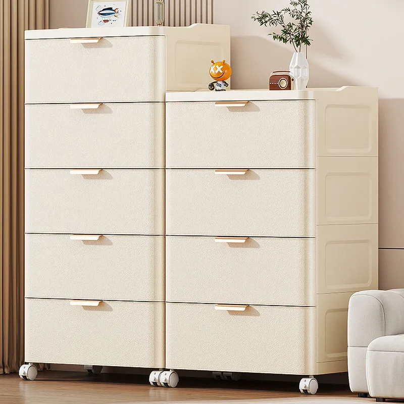 Multi-layer drawer storage cabinet household living room bedroom crevice locker
