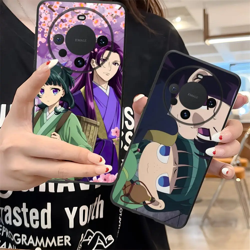 

Чехол для телефона Apothecary Diaries Jinshi Maomao для Huawei Mate 60 50 40 30 20 10 Pro Plus Lite E 5G, черный роскошный смартфон Pretty