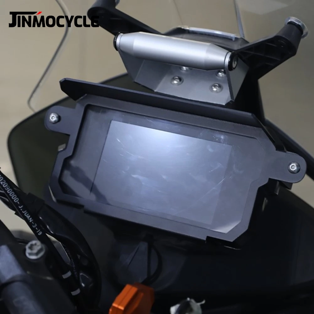 

FOR KTM 790 ADV R/S 2019-2020-2021-2022 890 ADVENTURE Motorcycle Tool Parts Aluminium TFT Anti-theft Guard With Sun Visor