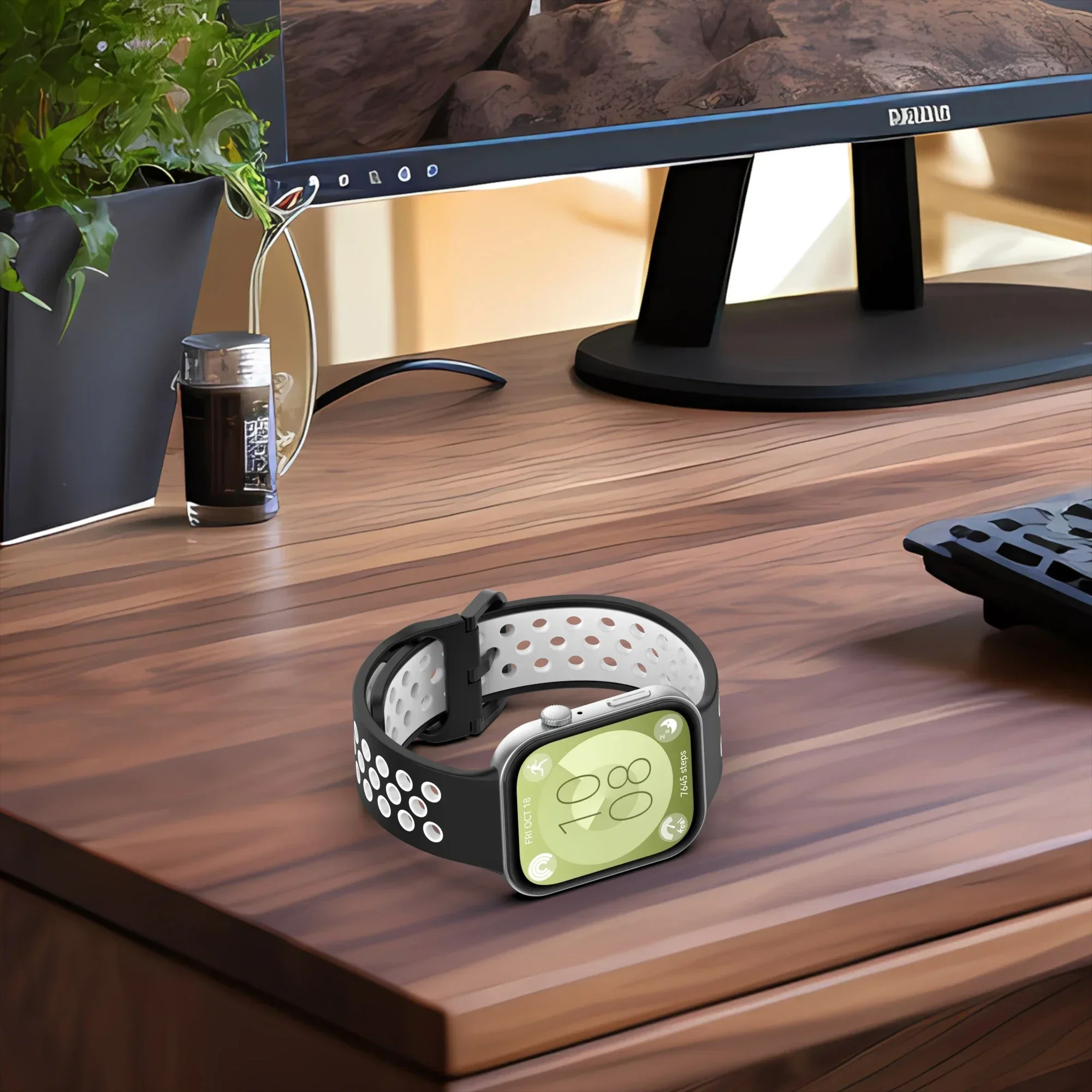 Tali Silikon untuk Jam Tangan Huawei Fit3 Gelang Olahraga Sejuk Dua Warna Lembut untuk Jam Tangan Huawei Fit 3 Aksesori Sabuk