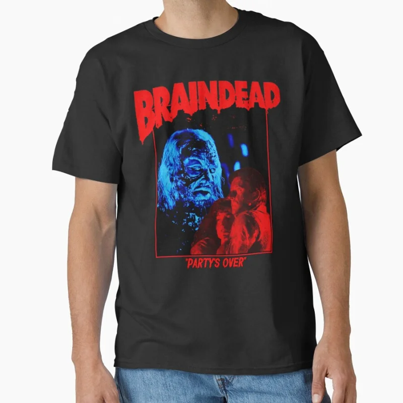 

Braindead Dead Alive Horror movie Sacry halloween gift t shirt for men Large size Tops S-6XL 100% cotton worn printed Clothes