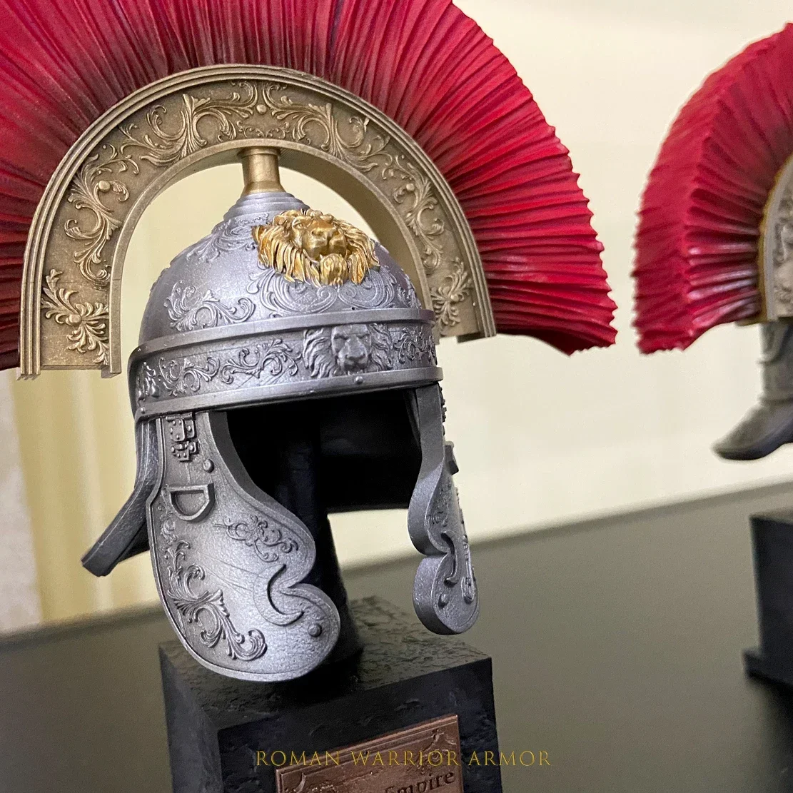 135 MM decoración del hogar artesanía antiguo casco de Roma acabado modelo de decoración del hogar (VENTA) LTCP-200