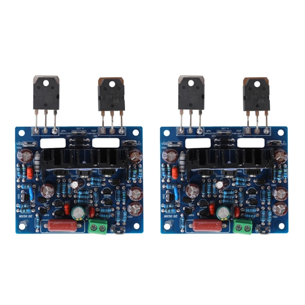 2pcs MX50 SE 2.0 Dual Channel 2x 100W Stereo Power A Mplifier DIY Finished Board Audio Diy Kit 20Hz-25KHz-0.2DB  Electrical