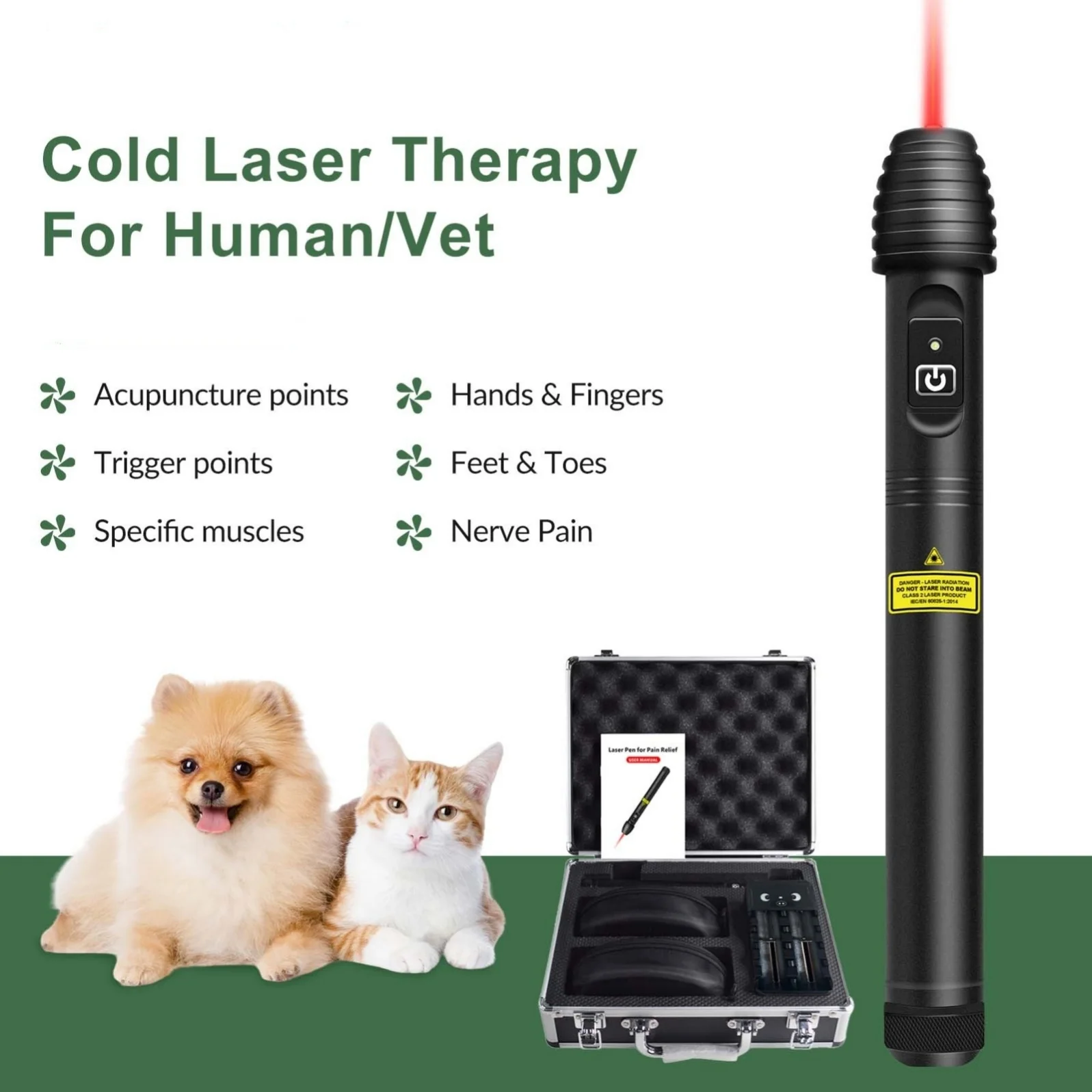 2026 Medical Cold Laser Acupuncture Pen Low Level Infrared Light Laserpulse Appareil Laser Device Lasertherapy Therapy Pain Reli