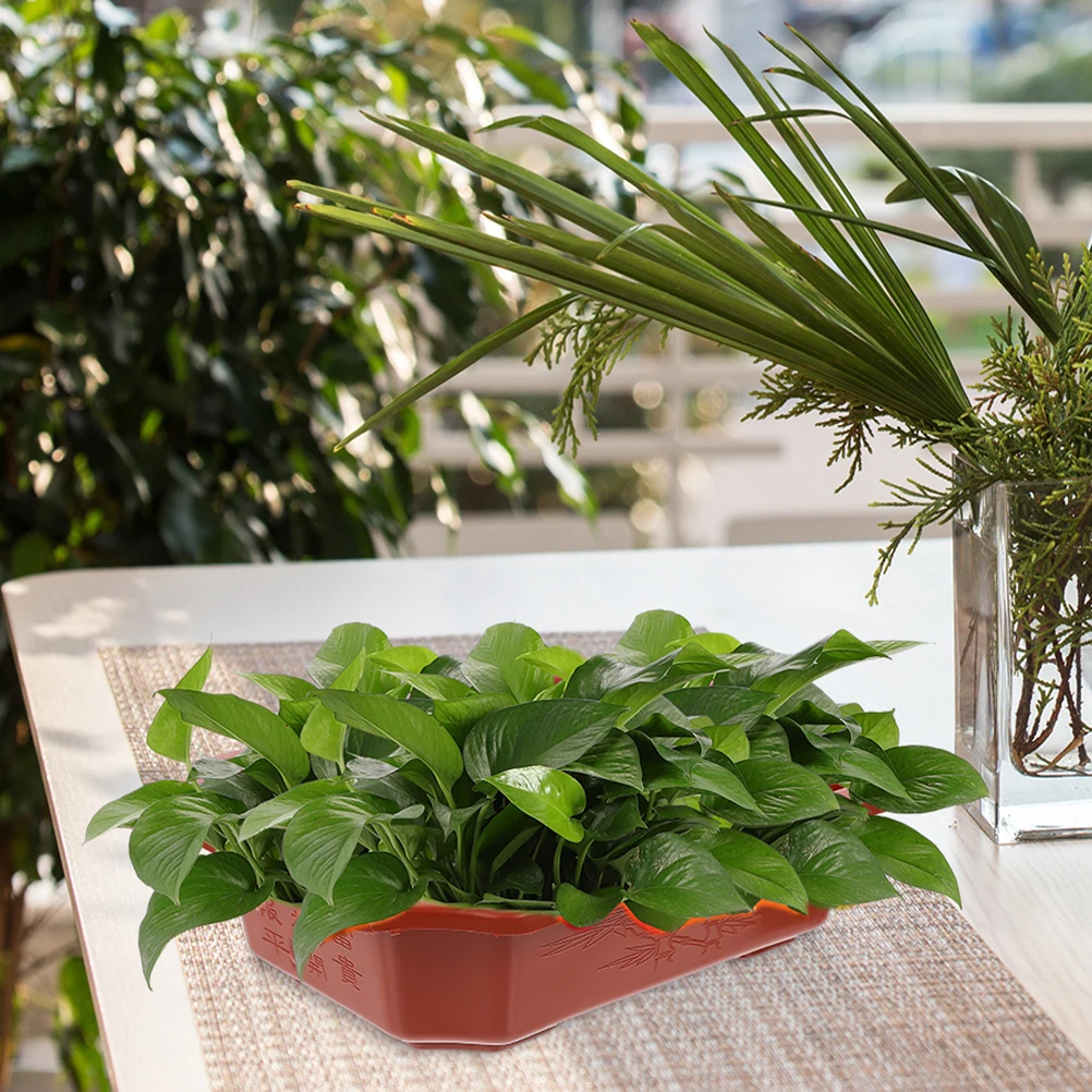 

12Pcs Plastic Flowerpots Small Planters Balcony Indoor Decorative Flower Pot Holder Drainage Holes Air Permeable