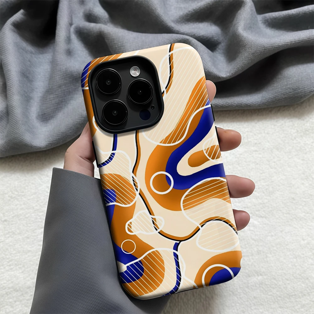 قوس قزح الأسماك المشارب Phone17 يجب أن يكون لديك جراب هاتف آيفون 17 16 15 14 13 12 برو ماكس زائد طبقة مزدوجة الغطاء الخلفي #4