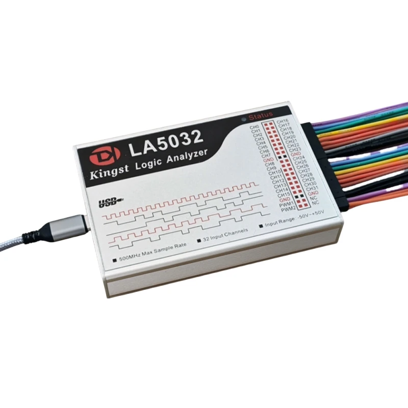 New La5032 Usb Logic Analyzer 32ch 500mhz 10b Samples Debug Tool