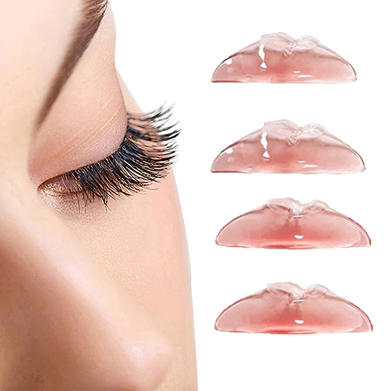 1/2 Pairs Lash Lift Glue Free Silicone Eyelash Perm Pads Sticky Lashes Rods Shield Lifting 3D Eyelash Curler Applicator Tools