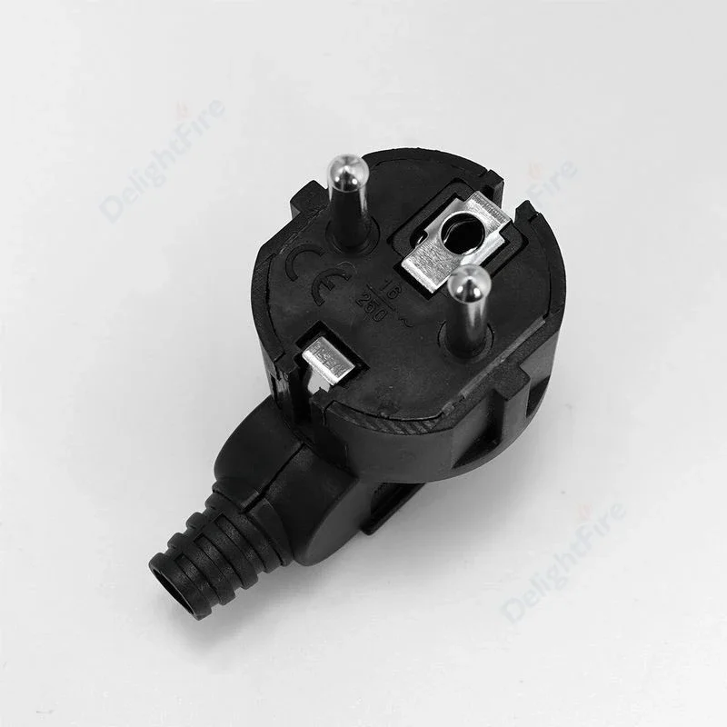 EU Plug Replacement Rewireable Schuko Adapter Electeical Socket AC Power Extension Cable Connector European Converter Adaptor