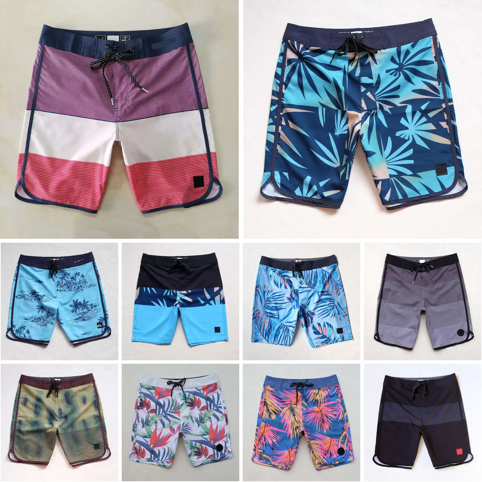 

Летние мужские спортивные шорты-бермуды, дышащие шорты для фитнеса, пляжного серфинга, плавки для фитнеса, мужские эластичные шорты