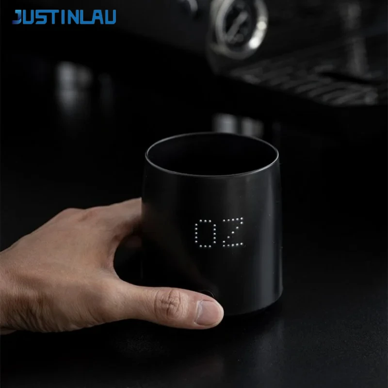 JUSTINLAU Electronic Coffee Weighing Cup High Precision Waterproof Espresso Scale Pour-over Electronic Scale Bean Cup Barista