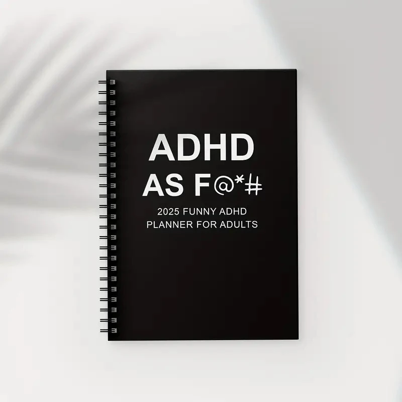 2025 Funny ADHD Planner For Adults 12 Month Family Calendar Personalized Family Monthly Journal Planner For Office Home