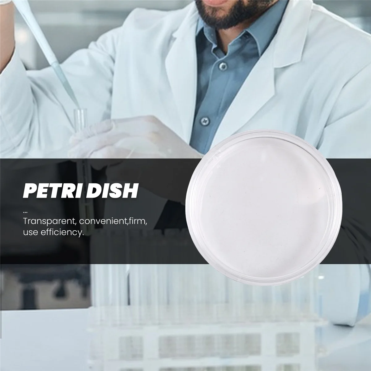 Новые 10 шт. стерильные чашки Петри с крышками для лабораторных тарелок, бактериальных дрожжей 55 мм x 15 мм