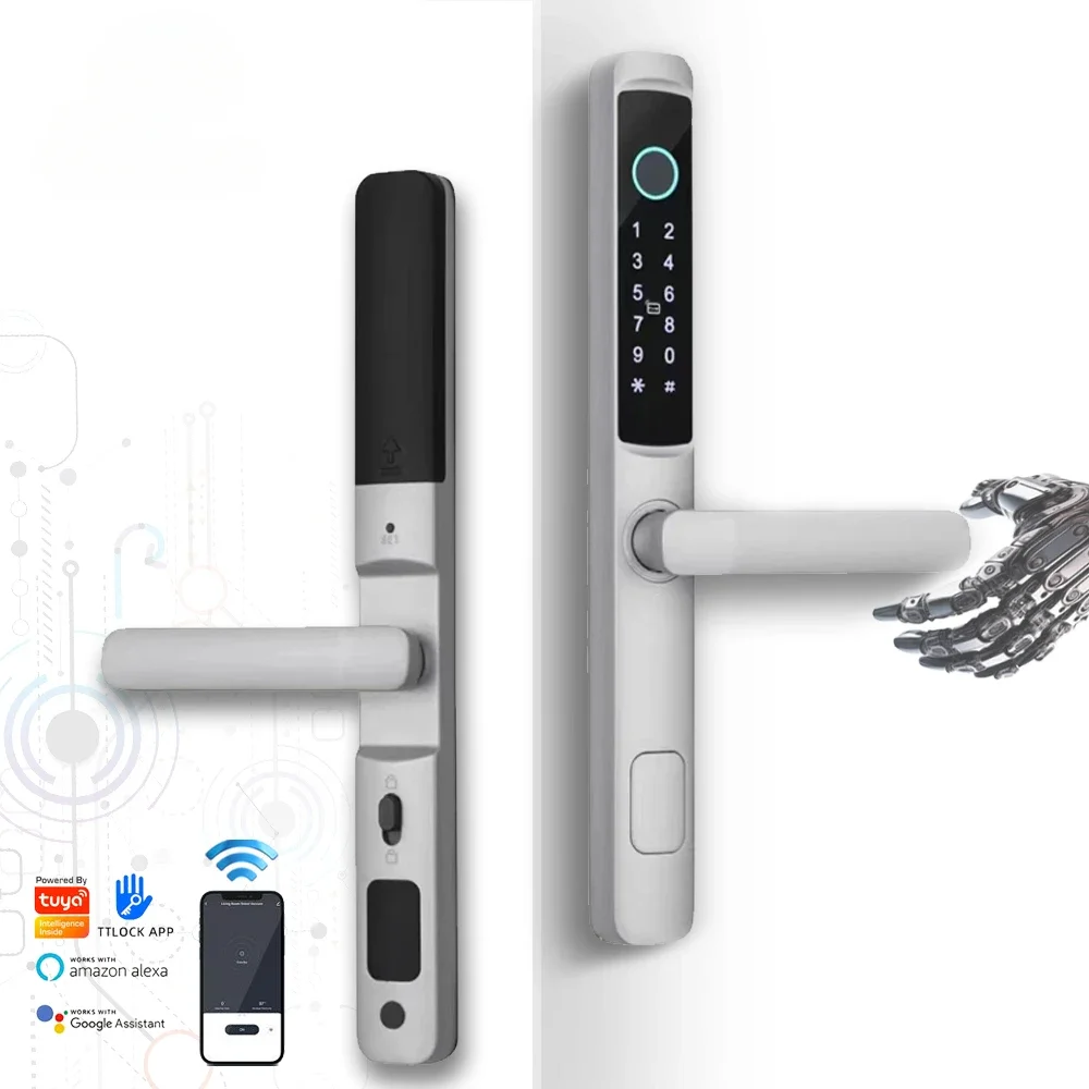 ES264 electrical water proof smart door lock ip66 cerradura inteligente slim wifi/tt door lock