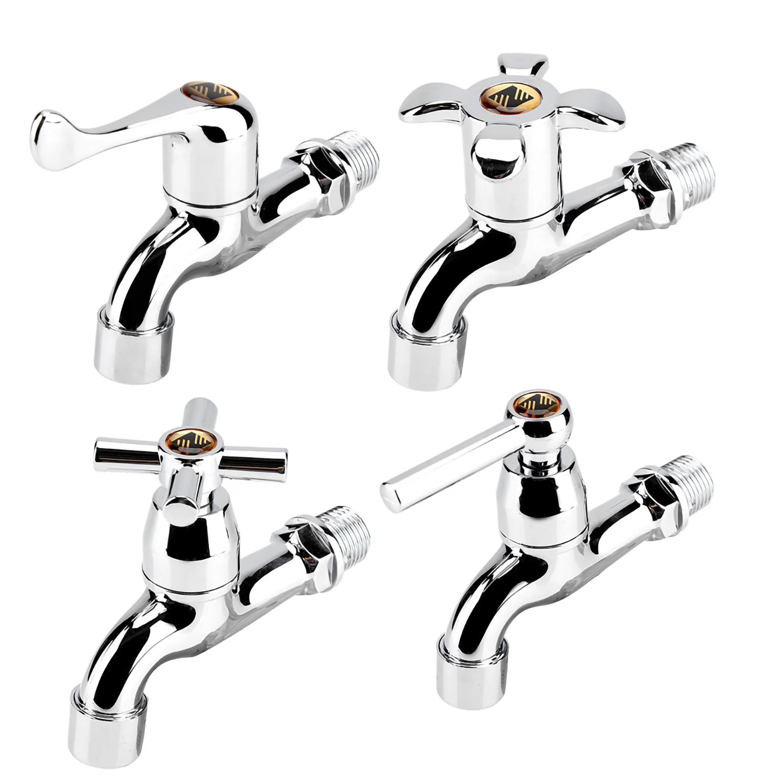 Single Spout & Single Handle Plastic Washing Machine Tap, Lightweight Basin Sink Water Faucet, Practical Household Water Outlet