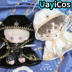 New Priest Magic Boy Fashion Satin Cloak Robe Suit Dress Up Cosplay For 20cm Plushie Cotton Doll Clothes Anime Toy For Kids Gift