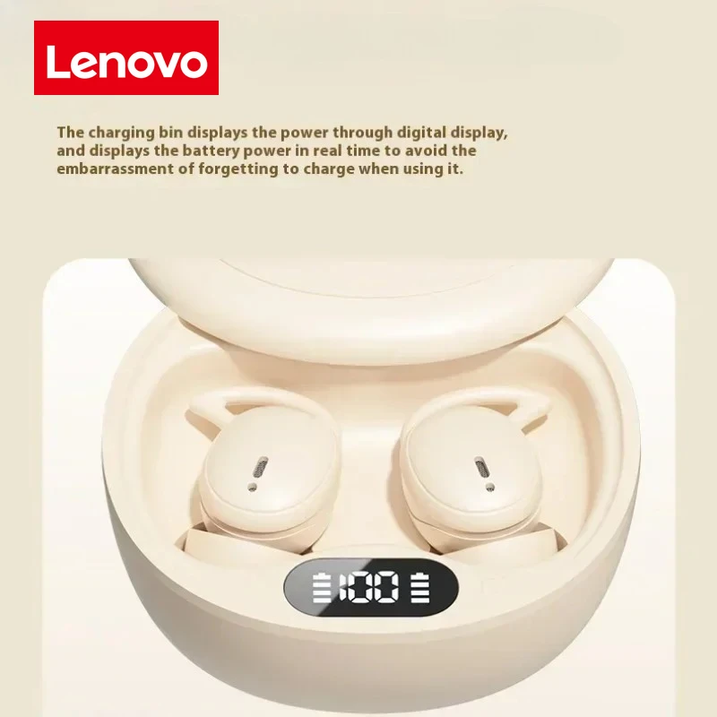 سماعات أذن Lenovo M73 True اللاسلكية للنوم مزودة بتقنية البلوتوث 5.4 داخل الأذن ستيريو غير مرئية وخاصية إلغاء الضوضاء #4