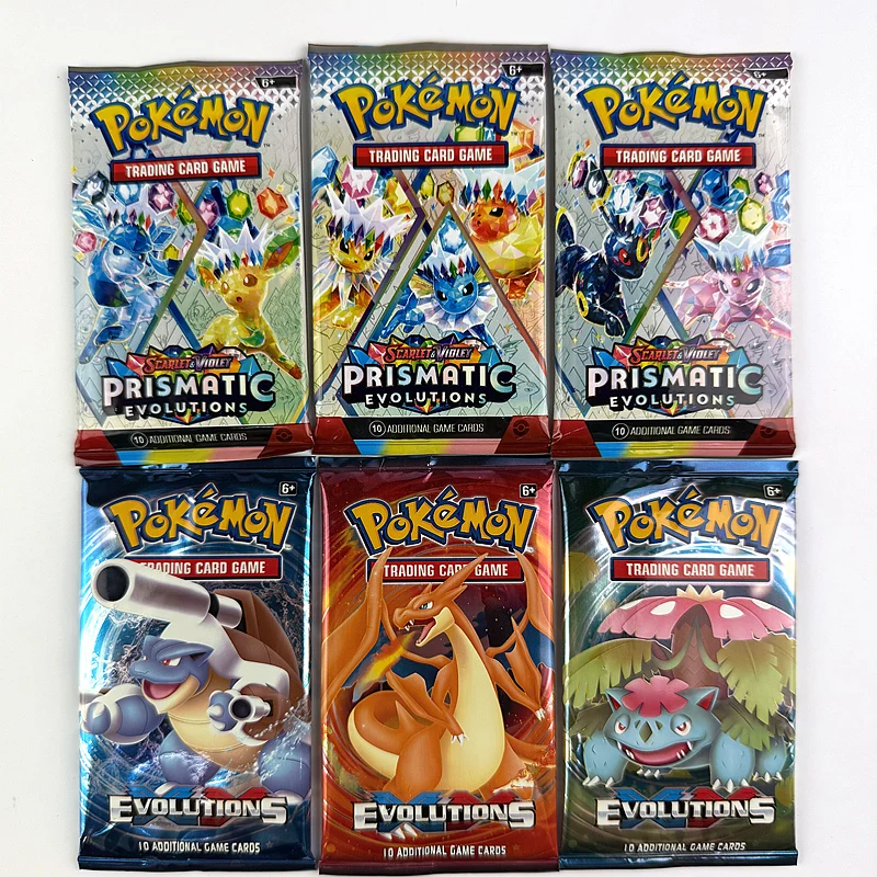 1bag/2bag PKM Card Prismatic Evolutions English Booster Battle PKM Card Game Carte Trading Collection Cards