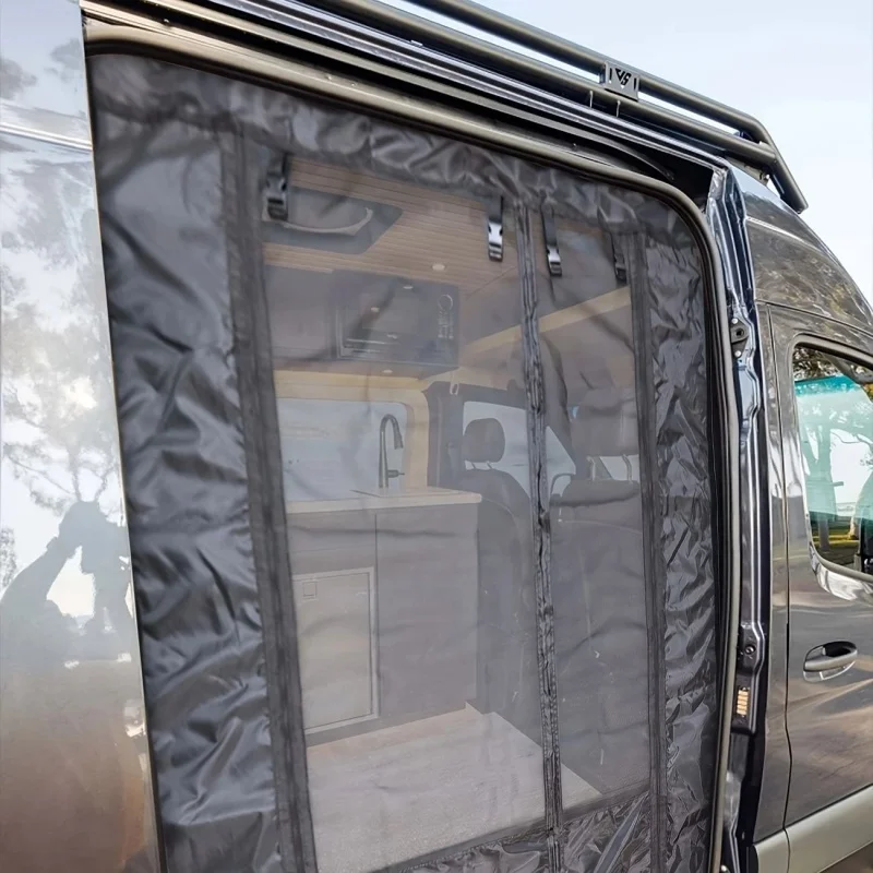 Car Accessories Fly Screen For Standard Roof Camper Van Bug Mesh Mosquito Net RV Side Door Mosquito Curtain Insect Screen