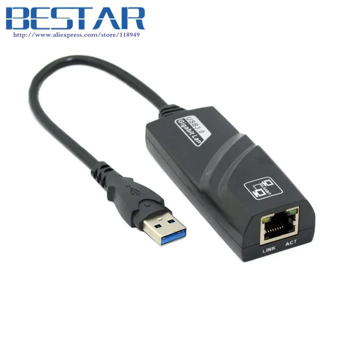 USB 3.0 To 1000M Gigabit Ethernet Network LAN Adapter For Apple Macbook Air & Laptop PC Windows 8 Win7