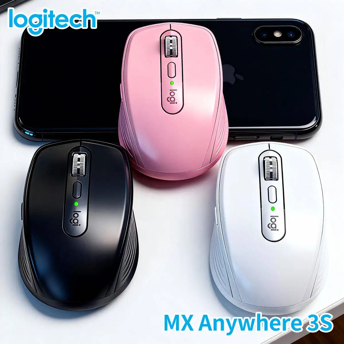 

Logitech MX Anywhere 3S Compact Wireless Mouse for Surface Laptop Office Travel