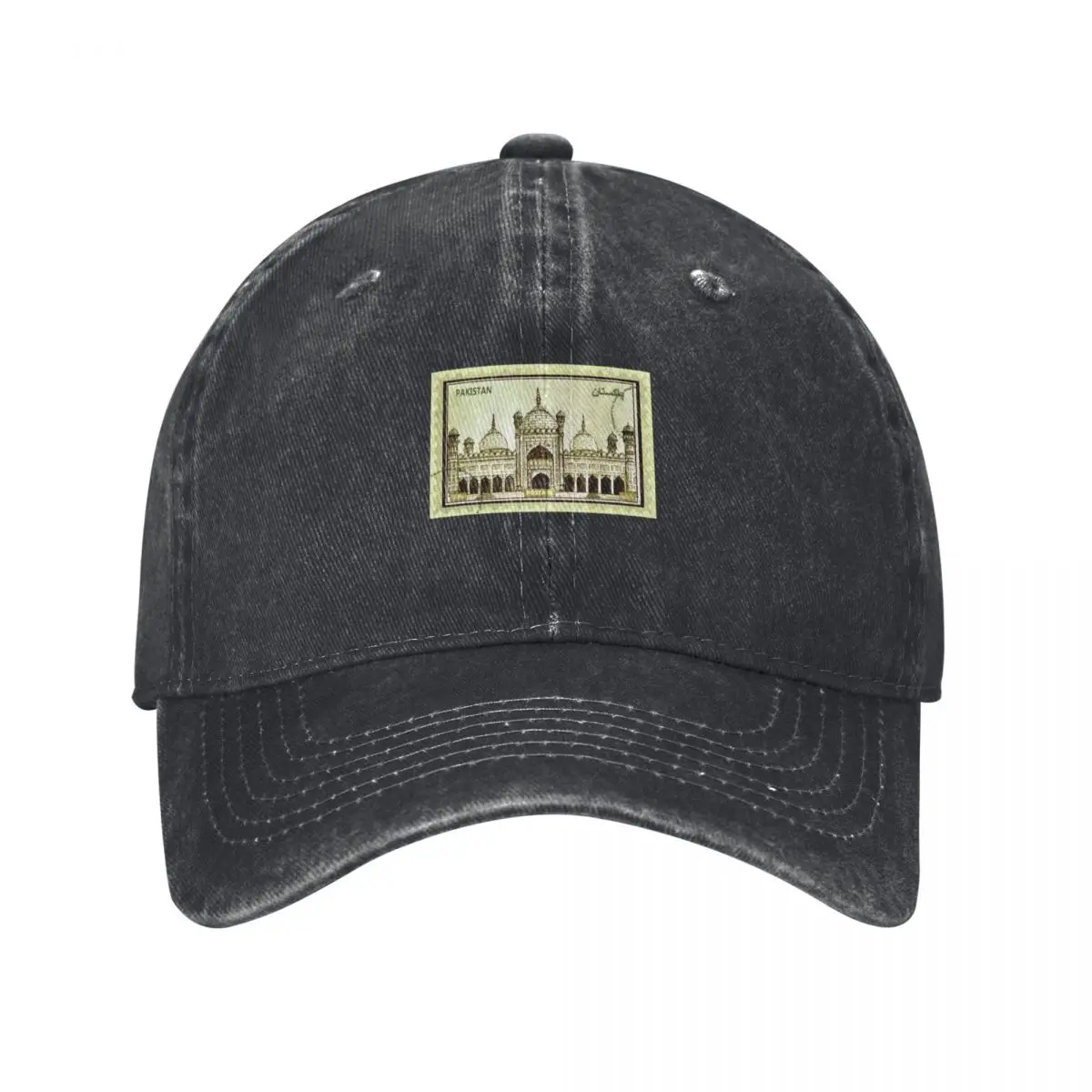 Badshahi masjid postage stamp Baseball Cap Sun Cap Military Tactical Cap Men Women's