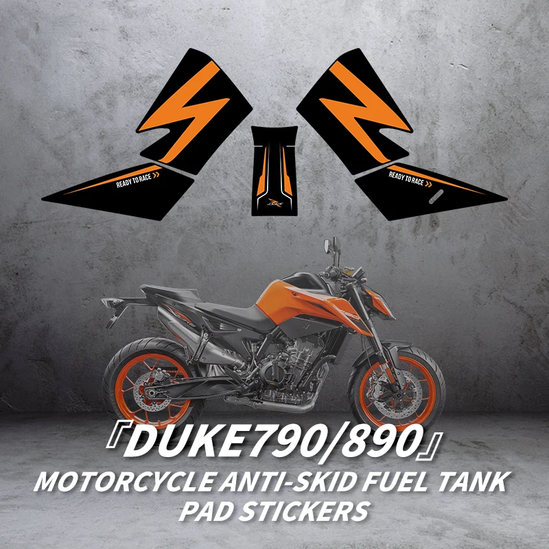 

Used for KTM DUKE790 890 Motorcycle Accessories Fuel Tank Area Abrasion Resistant Stickers Decoration And Protection Decals