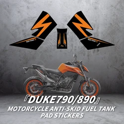 Used for KTM DUKE790 890 Motorcycle Accessories Fuel Tank Area Abrasion Resistant Stickers Decoration And Protection Decals