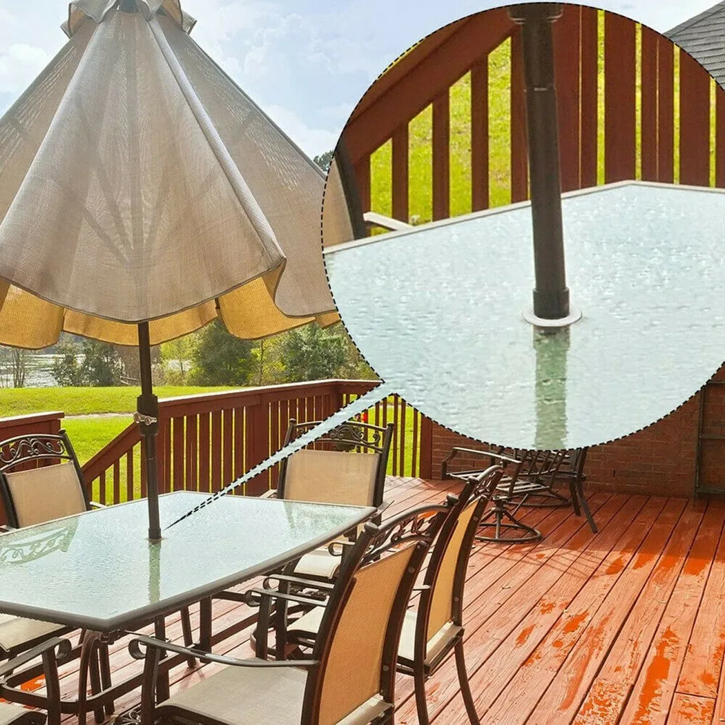 1 Set Garten-Tisch-Sonnenschirm-Lochabdeckung, Kunststoff-Rundlochabdeckung für Kabel, Kabel-Organizer – Detail 5
