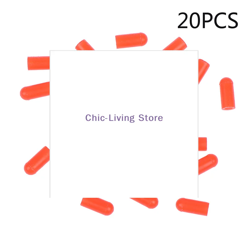 20PCS Food Grade Silicone Rubber Needle Cover Syringe Sealing Test Tube End Cap