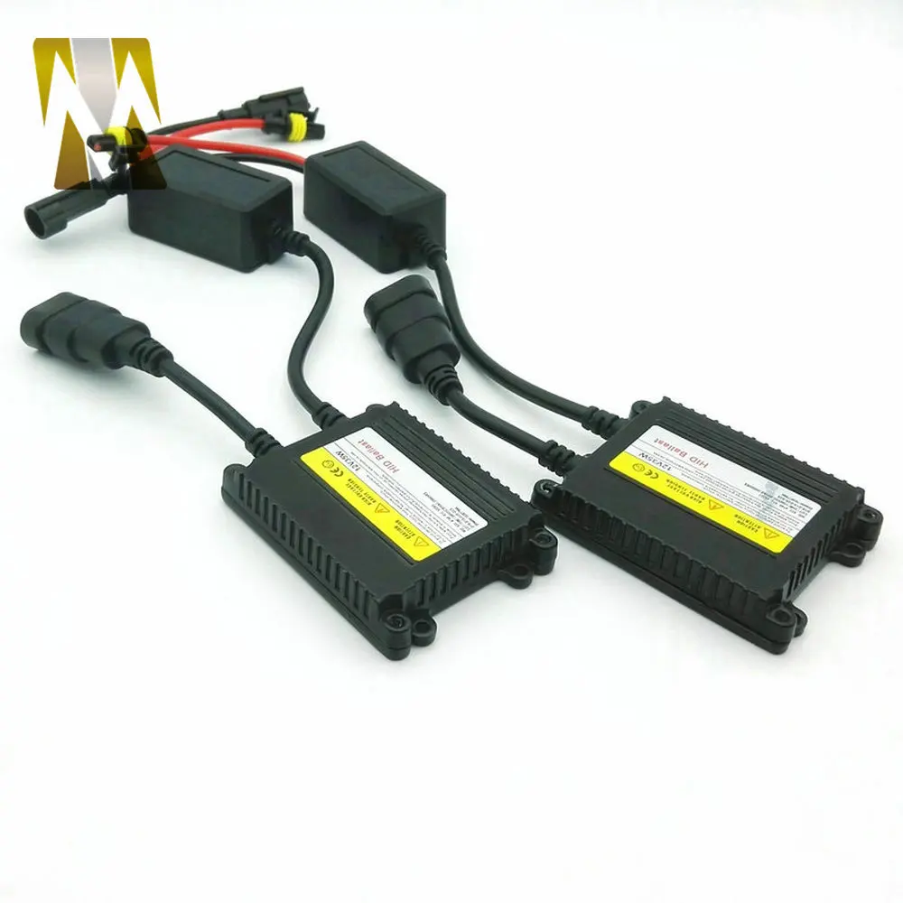 2Pcs 55W Car HID Xenon Ballast Ignition DC 12V H7 H8 H9 H11 H1 H3 H4 9005 9006 Headlight Ballast Slim Ignition Electronic Block