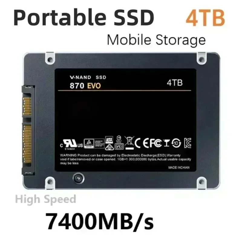 Solid State Disk SSD 870 EVO 500GB 1TB 2TB 4TB Internal HDD Hard Drive Sata3 2.5 Inch For Laptop Microcomputer Desktop
