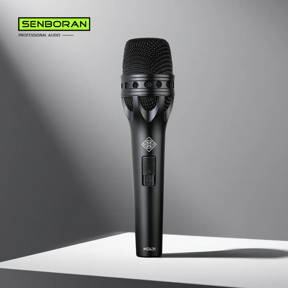 

Senboran MD431 Karaoke Microphone Handheld Professional Wired Dynamic Microphone Clear Voice Mic for Vocal Music Performance